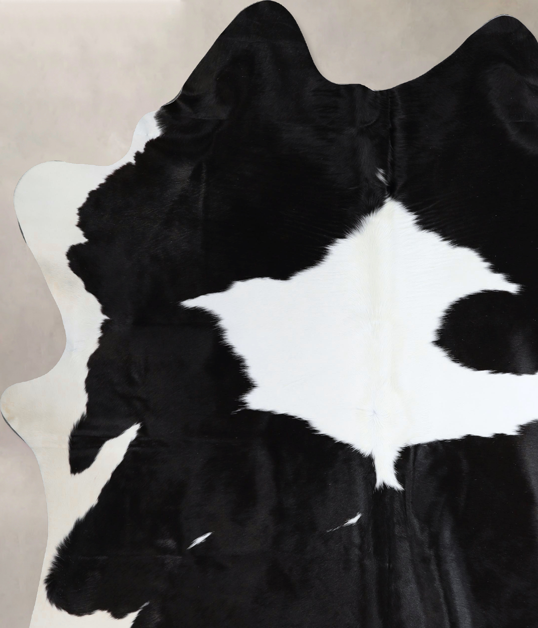 Black and White XX-Large Brazilian Cowhide Rug 8'1"H x 6'8"W #A43636 b