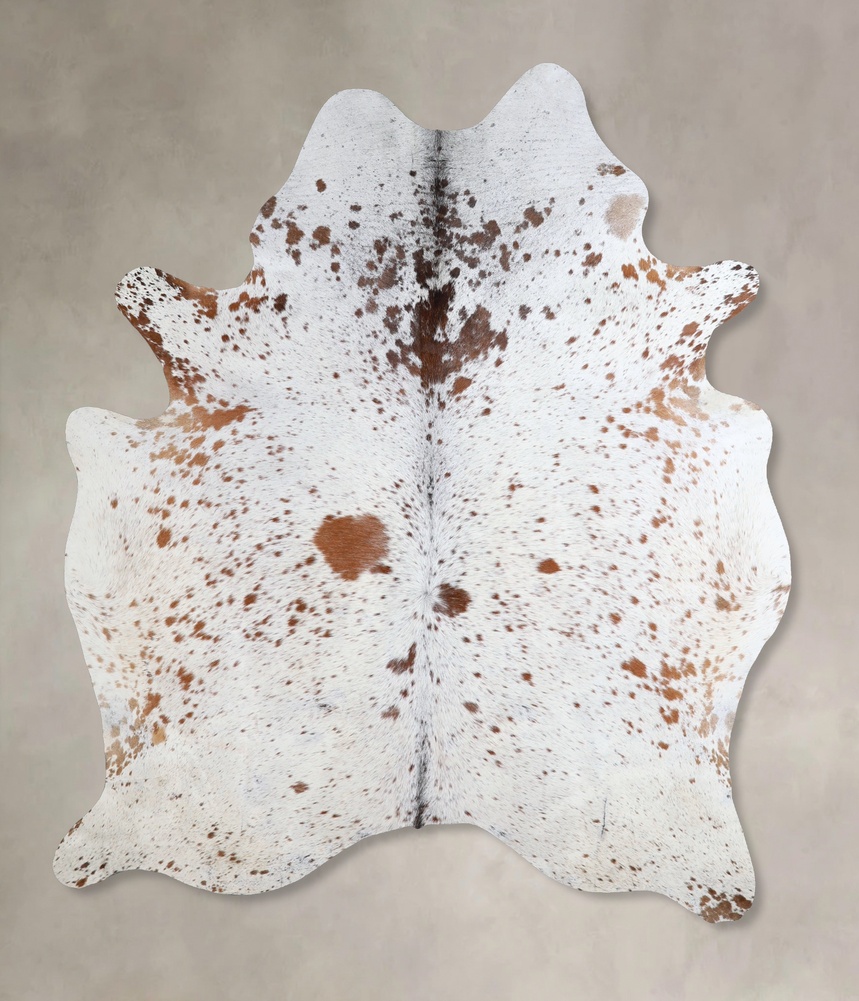 Salt and Pepper Brown Cowhide Rug #A43641
