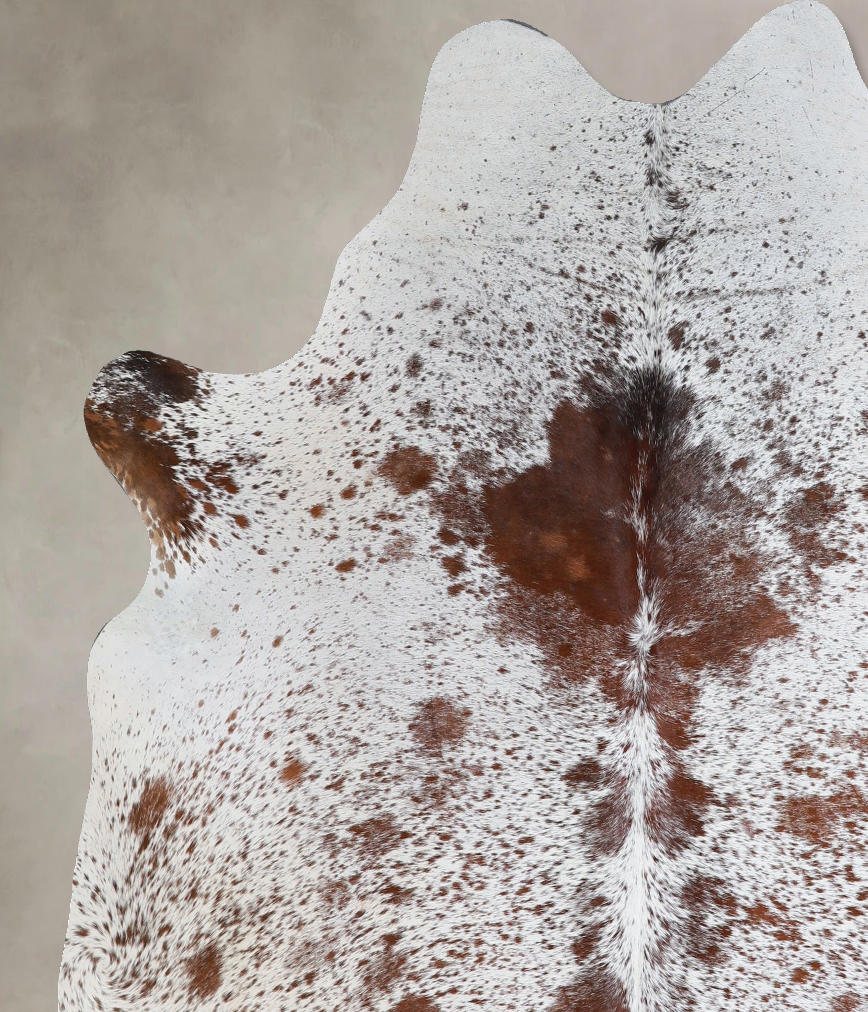 Salt and Pepper Brown Cowhide Rug #A43643