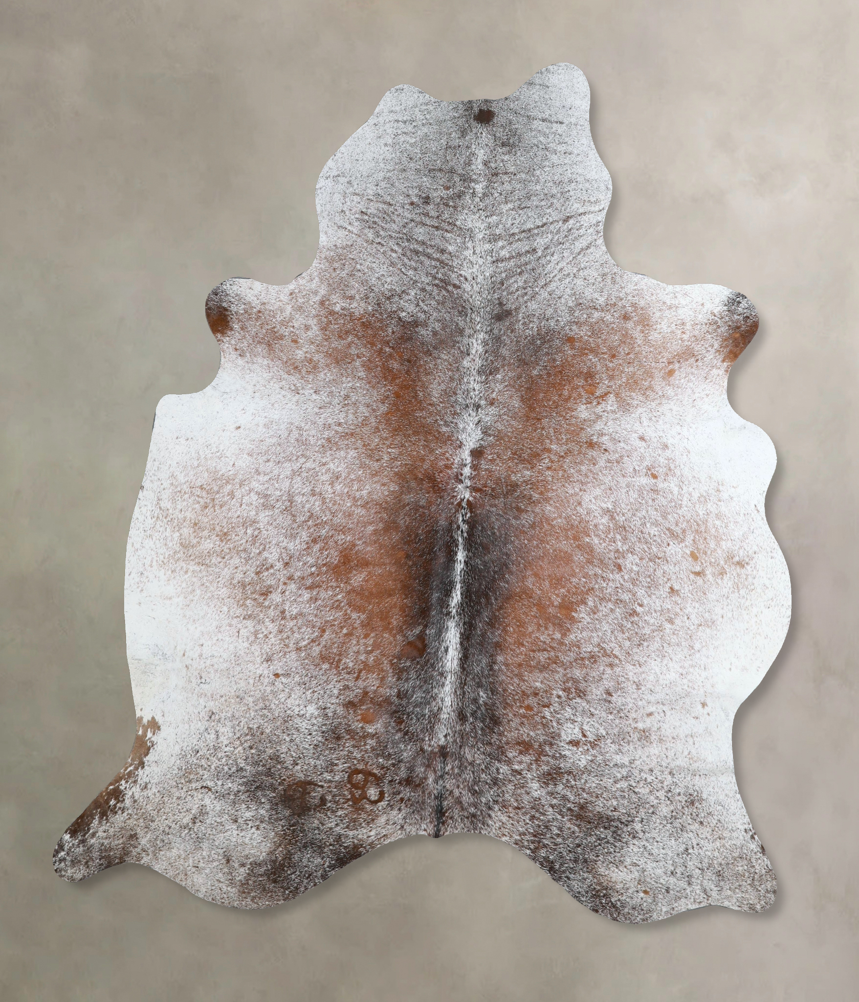 Salt and Pepper Brown Cowhide Rug #A43644