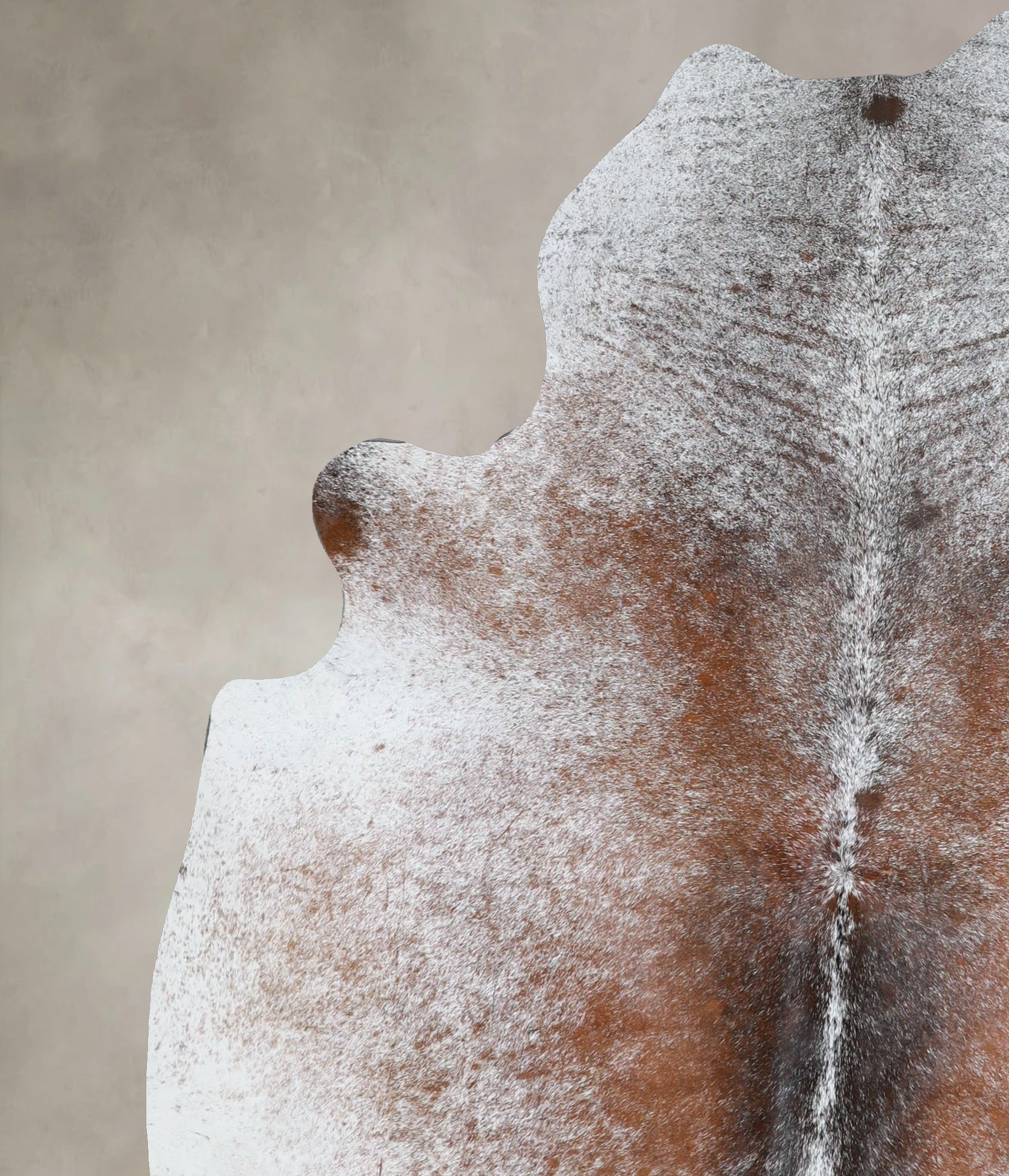 Salt and Pepper Brown Cowhide Rug #A43644