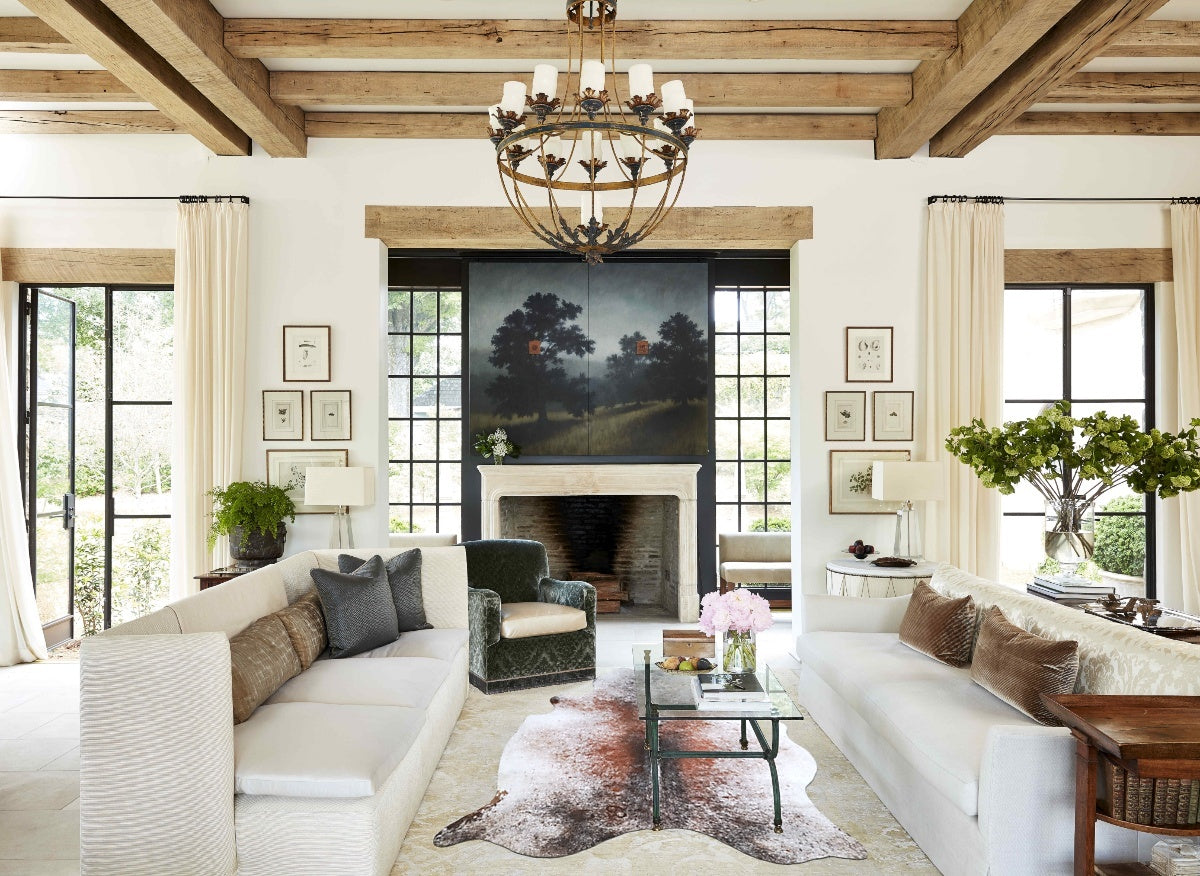 Salt and Pepper Brown Cowhide Rug #A43644