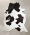 Chocolate and White XX-Large Brazilian Cowhide Rug 8'2