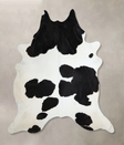 Black and White XX-Large Brazilian Cowhide Rug 8'4"H x 7'4"W #A43660 by Hudson Hides