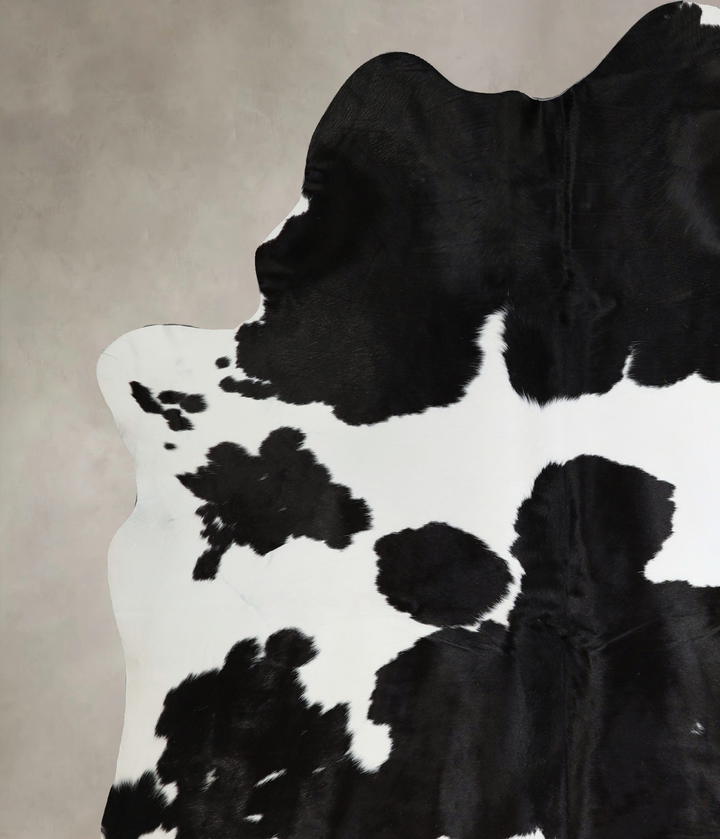 Black and White X-Large Brazilian Cowhide Rug 7'6"H x 6'5"W #A43661 by Hudson Hides