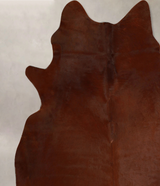 Solid Brown X-Large Brazilian Cowhide Rug 7'5"H x 6'7"W #A43665 by Hudson Hides
