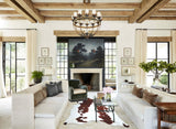Brown and White X-Large Brazilian Cowhide Rug 6'11"H x 6'1"W #A43667 by Hudson Hides