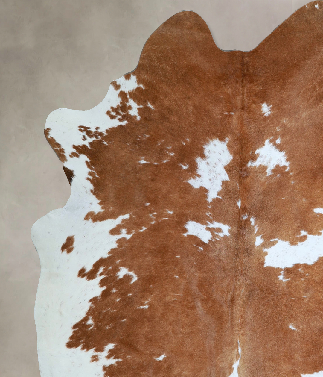 Brown and White XX-Large Brazilian Cowhide Rug 7'9"H x 6'11"W #A43668 