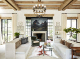 Brown and White X-Large Brazilian Cowhide Rug 7'5"H x 6'6"W #A43669 by Hudson Hides