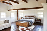 Brown and White X-Large Brazilian Cowhide Rug 7'5"H x 6'6"W #A43669 by Hudson Hides