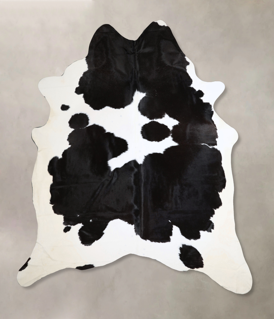 Black and White XX-Large Brazilian Cowhide Rug 8'8"H x 7'5"W #A43672 by Hudson Hides