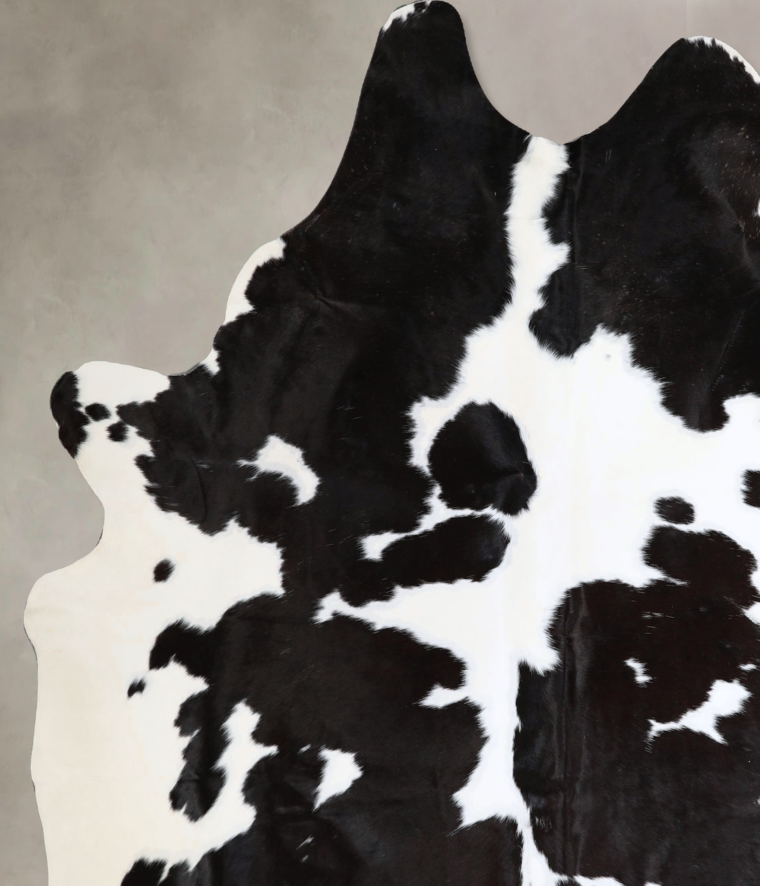 Black and White XX-Large Brazilian Cowhide Rug 8'0"H x 7'0"W #A43674 b