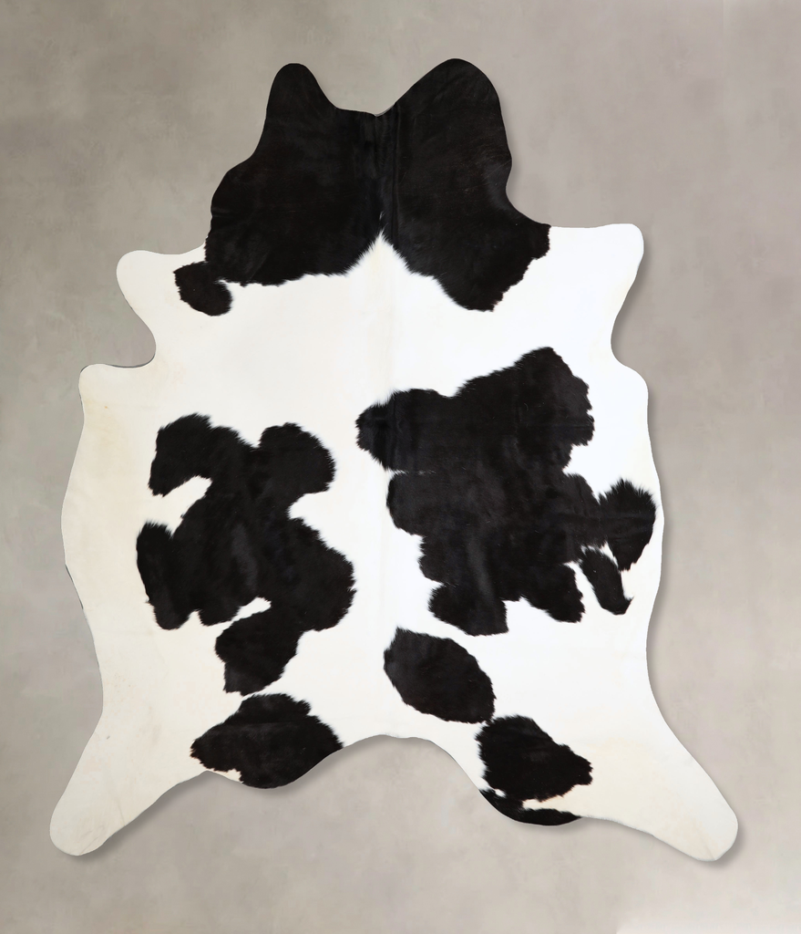 Black and White XX-Large Brazilian Cowhide Rug 8'7"H x 7'3"W #A43675 by Hudson Hides