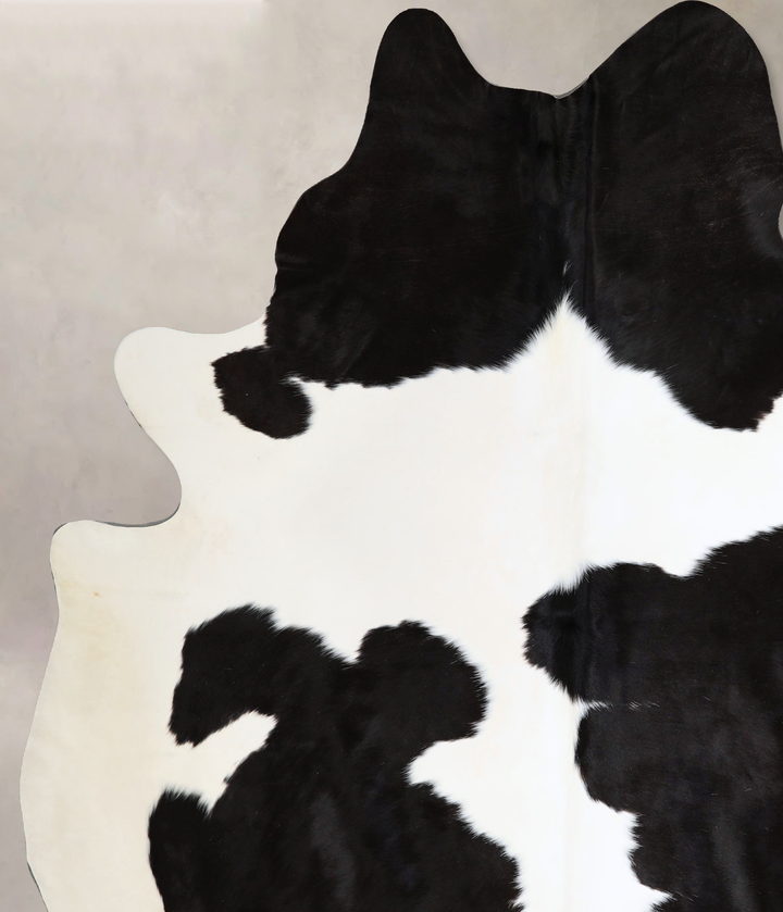 Black and White XX-Large Brazilian Cowhide Rug 8'7"H x 7'3"W #A43675 by Hudson Hides