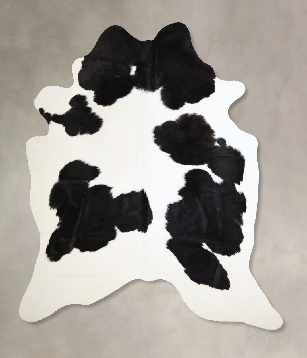 Black and White XX-Large Brazilian Cowhide Rug 7'9"H x 6'10"W #A43676 
