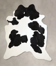 Black and White XX-Large Brazilian Cowhide Rug 7'9"H x 6'10"W #A43676 by Hudson Hides