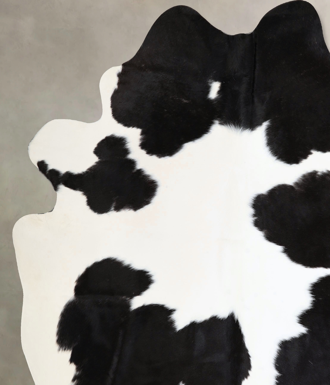 Black and White XX-Large Brazilian Cowhide Rug 7'9"H x 6'10"W #A43676 