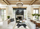 Black and White XX-Large Brazilian Cowhide Rug 7'11"H x 7'0"W #A43677 by Hudson Hides