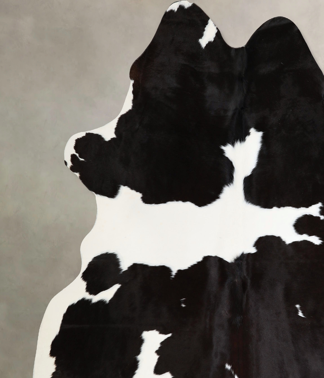 Black and White XX-Large Brazilian Cowhide Rug 8'0"H x 7'2"W #A43678 b