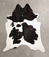 Black and White XX-Large Brazilian Cowhide Rug 8'4"H x 7'4"W #A43679 by Hudson Hides