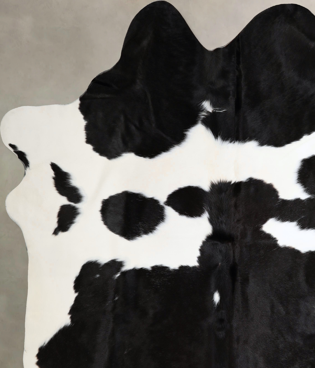 Black and White XX-Large Brazilian Cowhide Rug 7'9"H x 7'1"W #A43680 b
