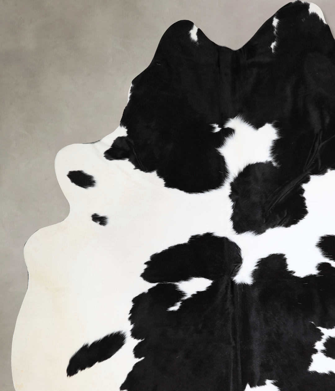 Black and White XX-Large Brazilian Cowhide Rug 9'0"H x 7'5"W #A43681 b