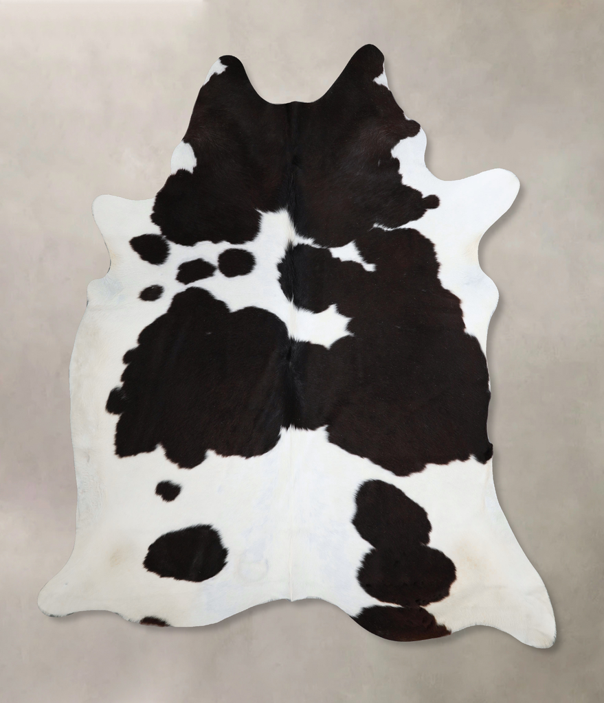 Black and White XX-Large Brazilian Cowhide Rug 7'9"H x 7'0"W #A43683 by Hudson Hides