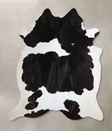 Black and White XX-Large Brazilian Cowhide Rug 7'11"H x 6'11"W #A43684 by Hudson Hides