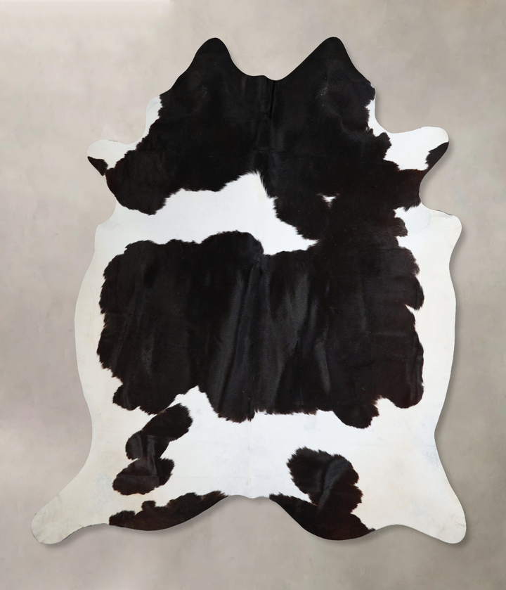 Black and White XX-Large Brazilian Cowhide Rug 7'11"H x 6'11"W #A43684 by Hudson Hides