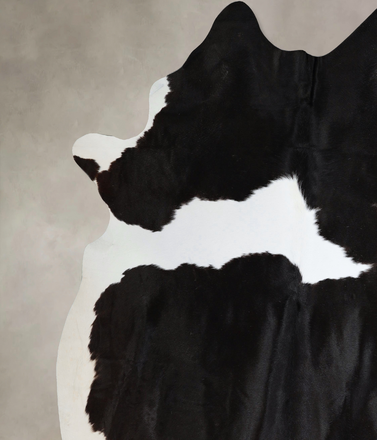 Black and White XX-Large Brazilian Cowhide Rug 7'11"H x 6'11"W #A43684 by Hudson Hides