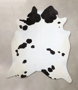 Black and White XX-Large Brazilian Cowhide Rug 7'9"H x 7'3"W #A43685 by Hudson Hides