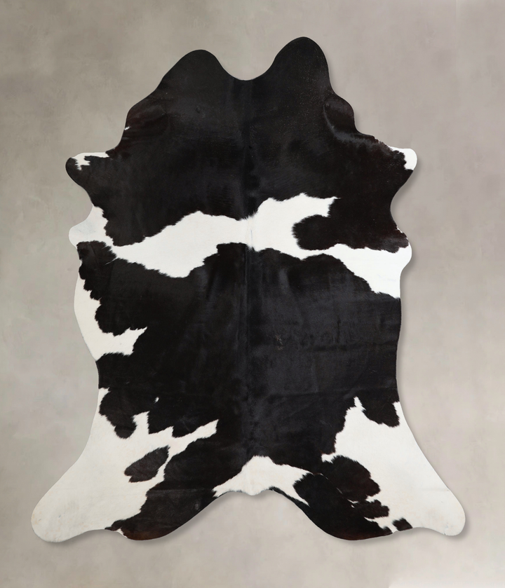 Black and White X-Large Brazilian Cowhide Rug 7'4"H x 6'2"W #A43686 by Hudson Hides