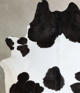 Black and White XX-Large Brazilian Cowhide Rug 8'9"H x 6'9"W #A43689 by Hudson Hides
