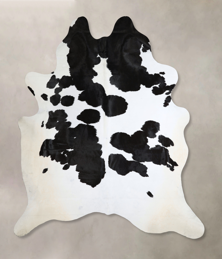 Black and White XX-Large Brazilian Cowhide Rug 8'9"H x 7'5"W #A43690 by Hudson Hides