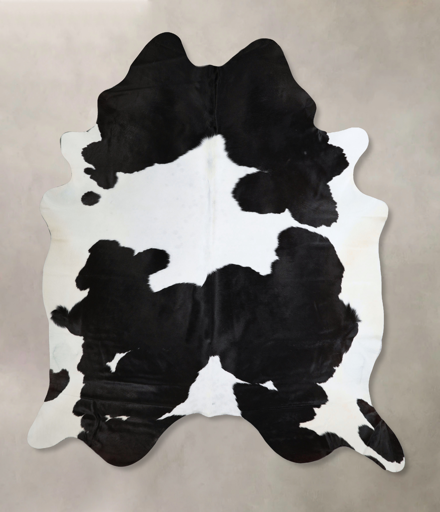 Black and White XX-Large Brazilian Cowhide Rug 8'8"H x 7'1"W #A43692 by Hudson Hides