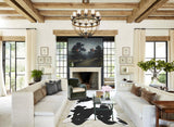 Black and White XX-Large Brazilian Cowhide Rug 8'8"H x 7'1"W #A43692 by Hudson Hides