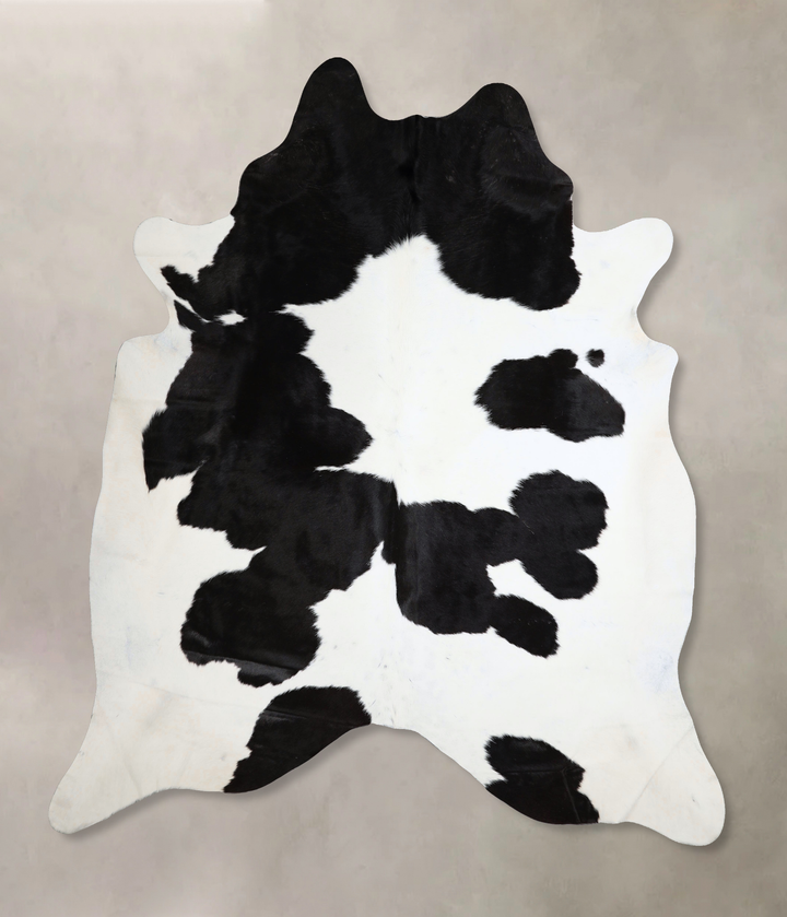 Black and White XX-Large Brazilian Cowhide Rug 8'4"H x 7'7"W #A43693 by Hudson Hides