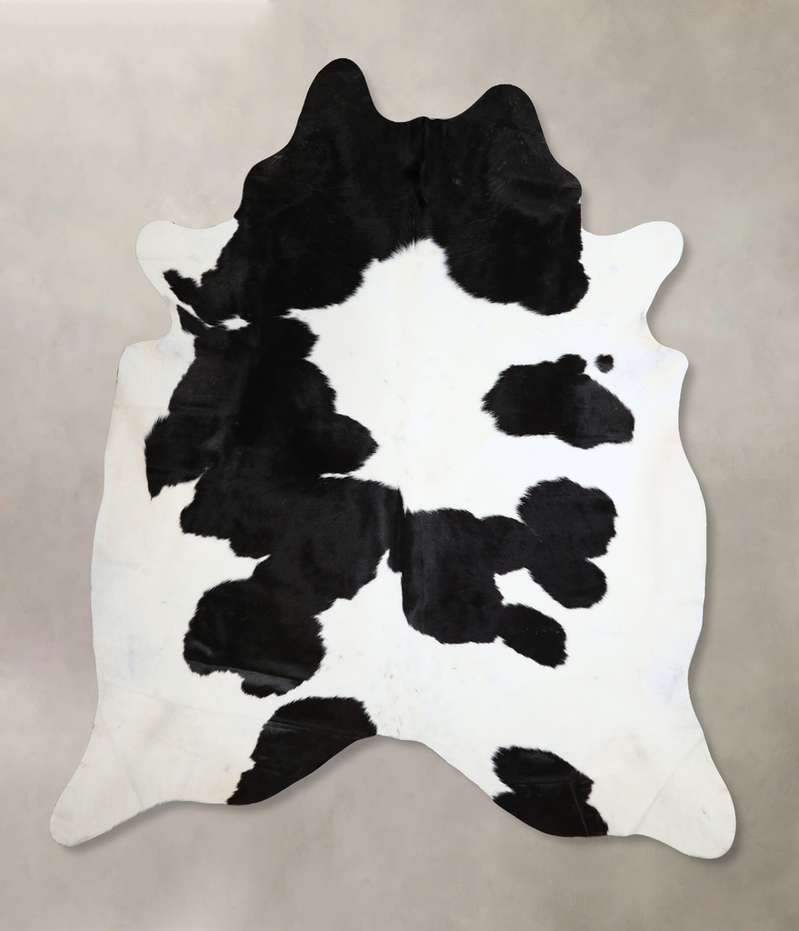 Black and White XX-Large Brazilian Cowhide Rug 8'4"H x 7'7"W #A43693 by Hudson Hides