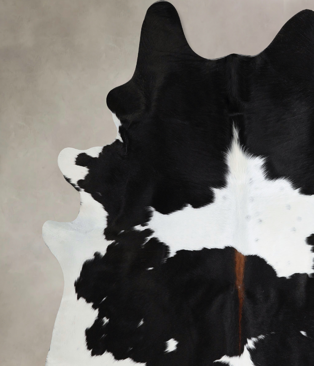 Black and White X-Large Brazilian Cowhide Rug 7'5"H x 6'4"W #A43695 by