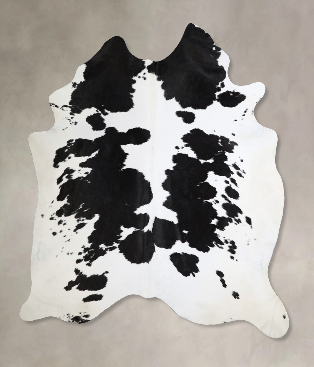 Black and White XX-Large Brazilian Cowhide Rug 7'7"H x 6'8"W #A43696 b