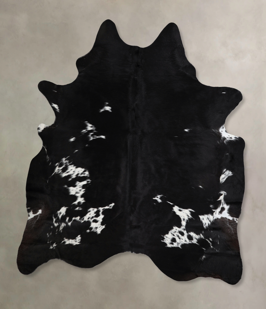 Black and White XX-Large Brazilian Cowhide Rug 7'9"H x 6'8"W #A43699 by Hudson Hides