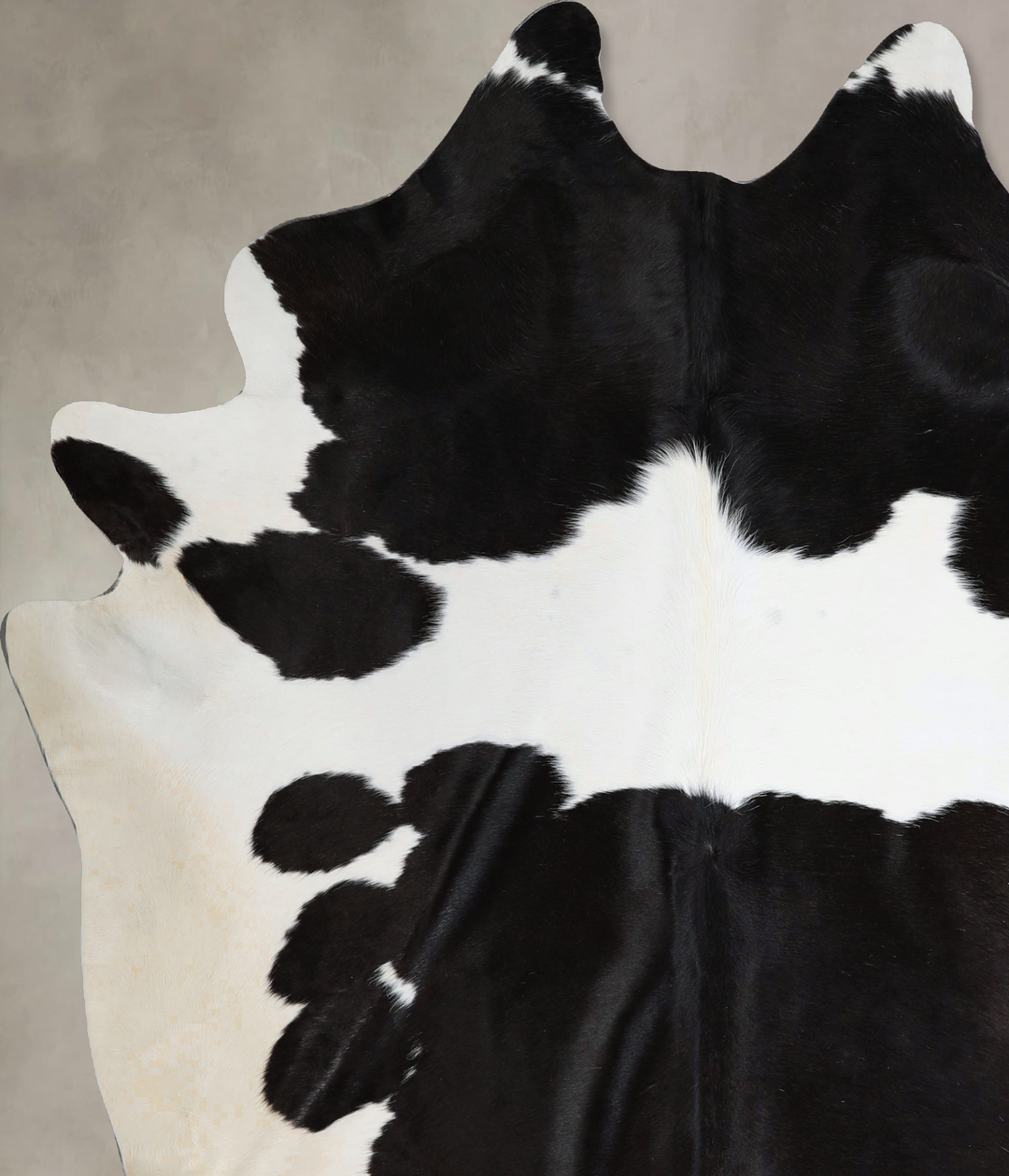 Black and White XX-Large Brazilian Cowhide Rug 7'11"H x 7'0"W #A43700 