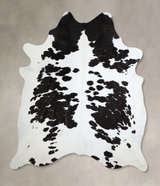 Black and White XX-Large Brazilian Cowhide Rug 8'6"H x 7'0"W #A43709 by Hudson Hides