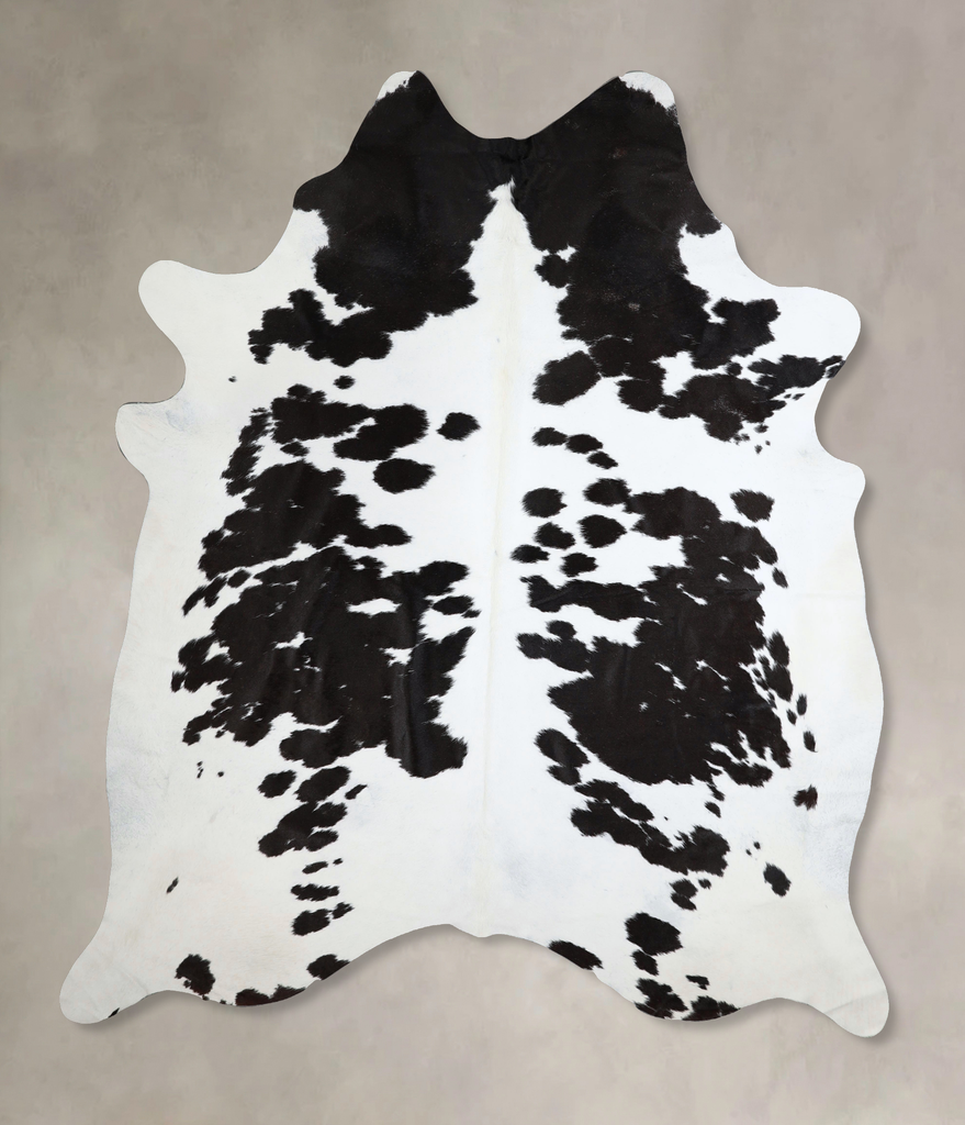 Black and White XX-Large Brazilian Cowhide Rug 8'6"H x 7'0"W #A43709 by Hudson Hides