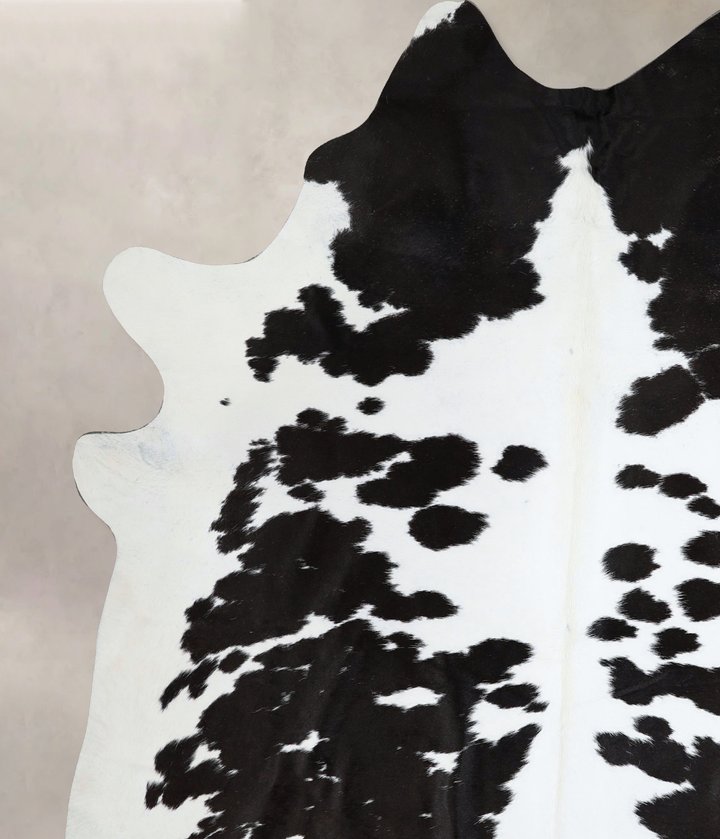 Black and White XX-Large Brazilian Cowhide Rug 8'6"H x 7'0"W #A43709 by Hudson Hides