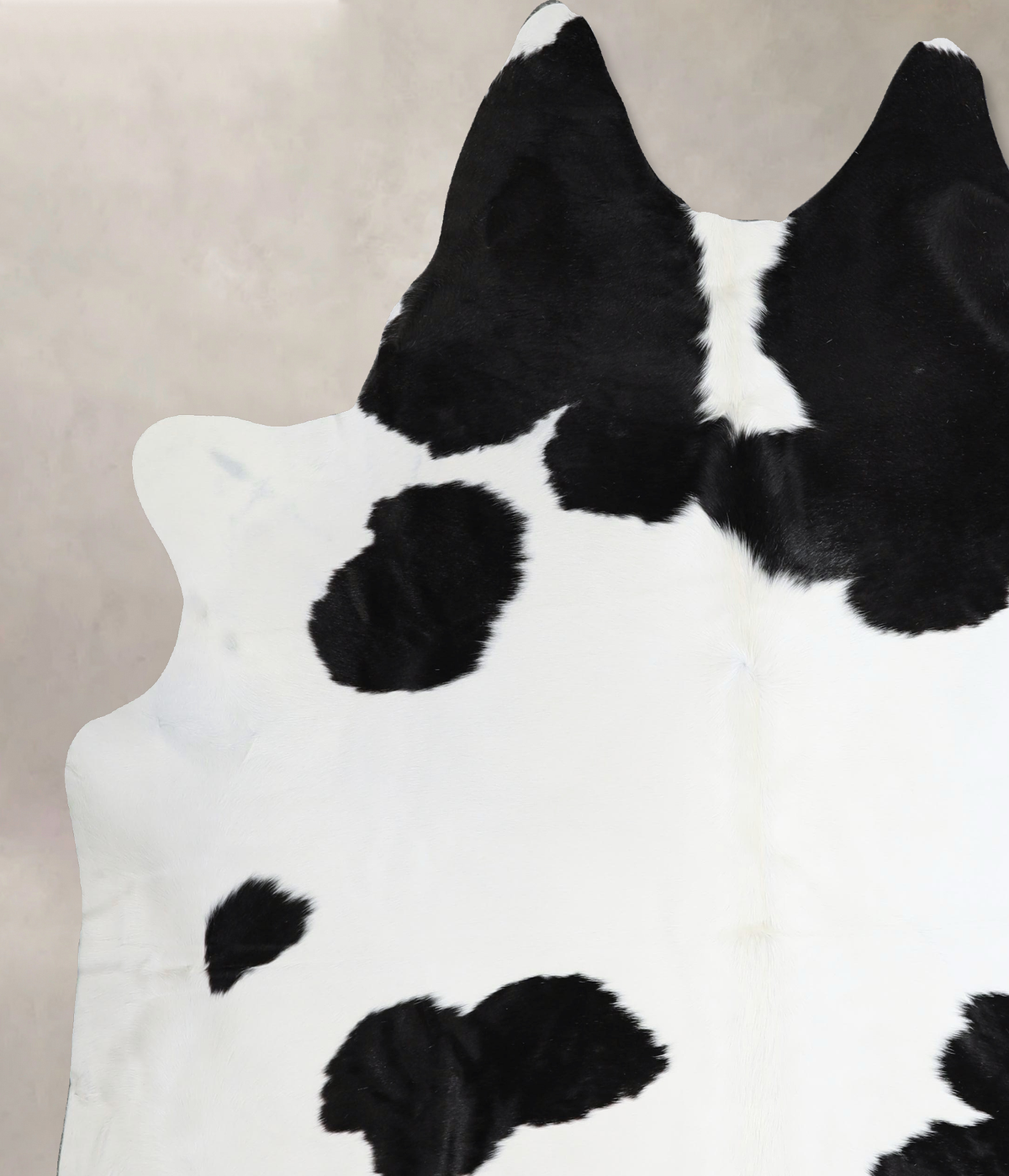Black and White XX-Large Brazilian Cowhide Rug 7'6"H x 6'8"W #A43712 by Hudson Hides