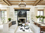 Black and White XX-Large Brazilian Cowhide Rug 7'6"H x 6'8"W #A43712 by Hudson Hides