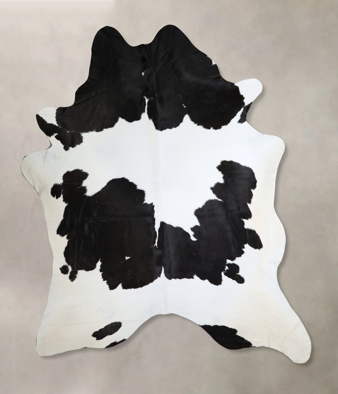 Black and White XX-Large Brazilian Cowhide Rug 8'9"H x 7'7"W #A43713 b