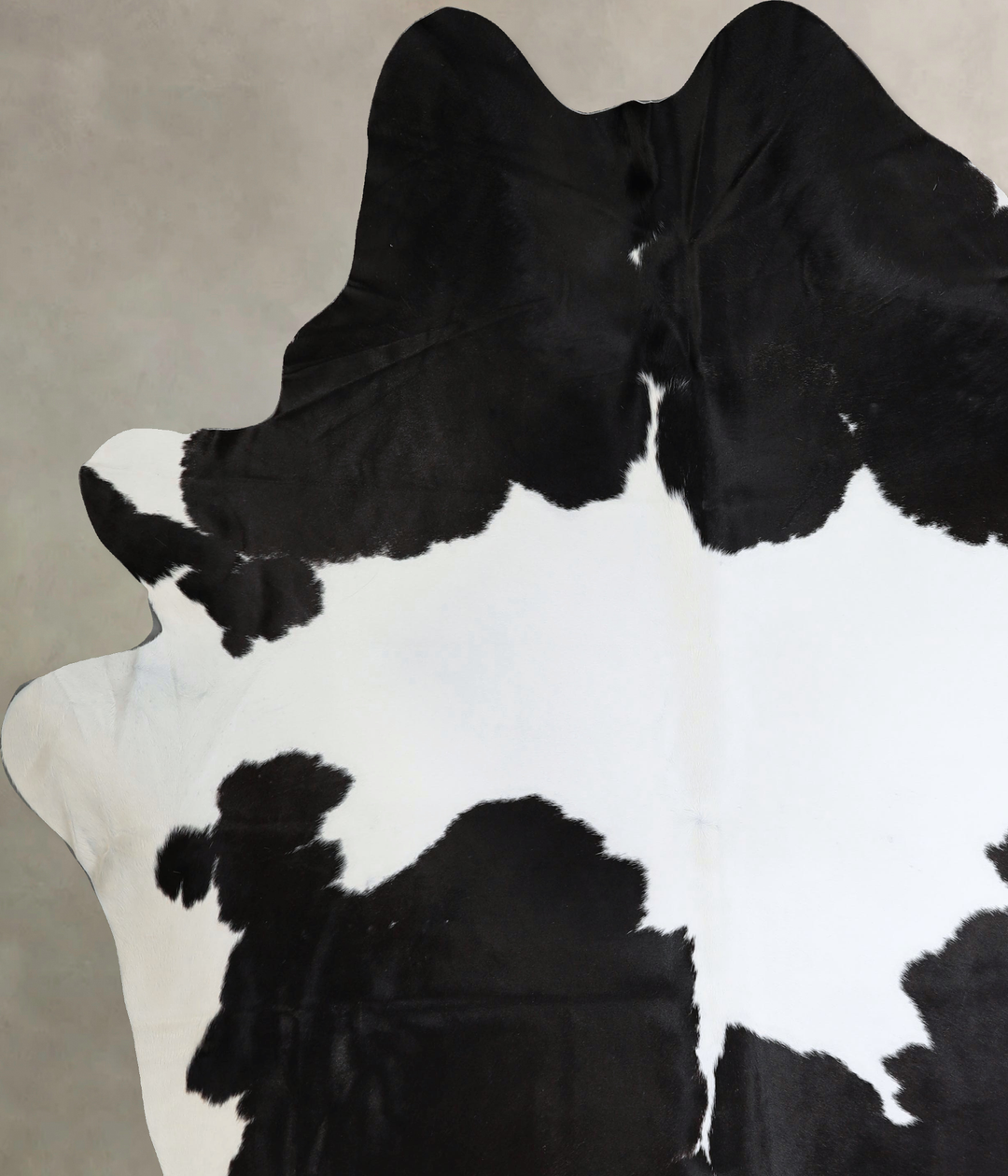 Black and White XX-Large Brazilian Cowhide Rug 8'9"H x 7'7"W #A43713 b