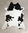 Black and White XX-Large Brazilian Cowhide Rug 8'2"H x 6'10"W #A43714 by Hudson Hides